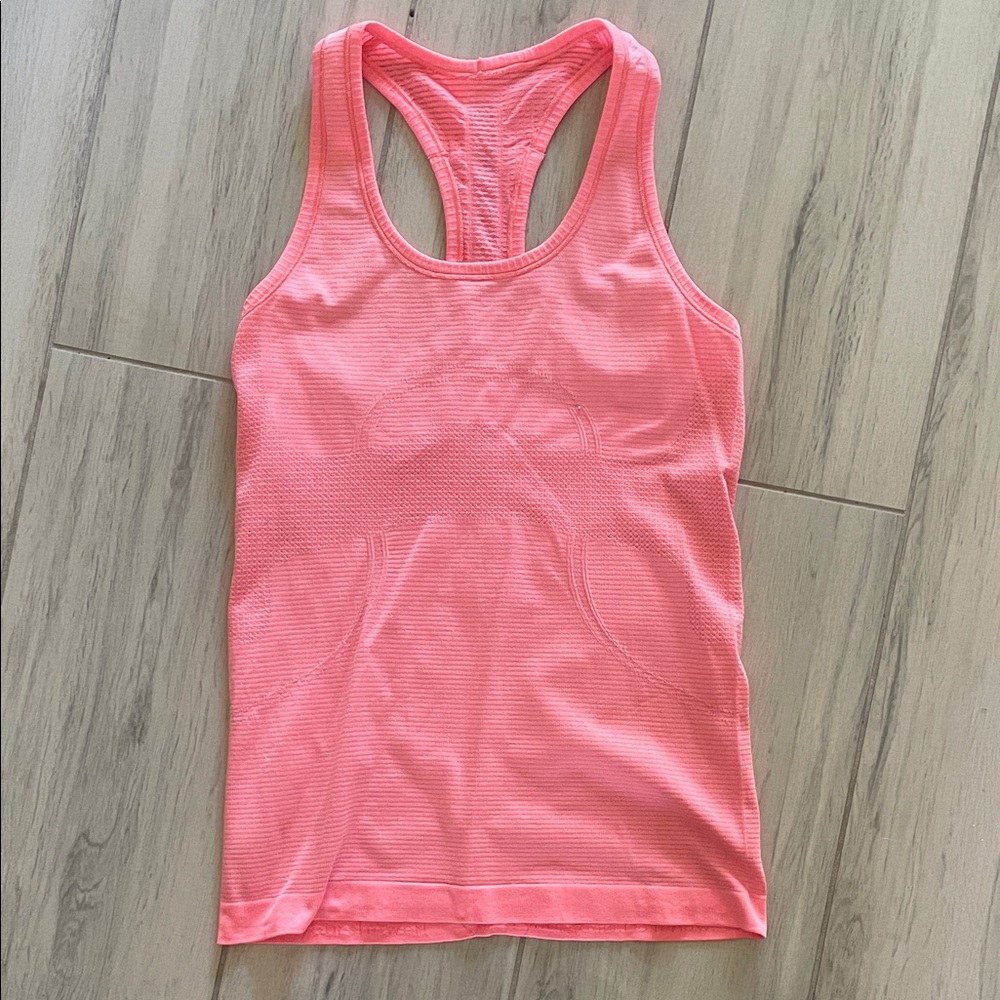 Lululemon Coral Run Swiftly  Racerback Tank Top for Women